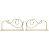 Mauro Ferretti wandplank set van 2 41,5x18x20,5 cm goud