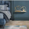 Mauro Ferretti wandplank set van 2 41,5x18x20,5 cm goud