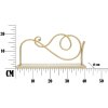 Mauro Ferretti wandplank set van 2 41,5x18x20,5 cm goud