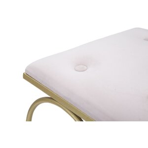 Mauro Ferretti kruk hart 50x37,5x51,5 cm goud roze