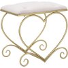 Mauro Ferretti kruk hart 50x37,5x51,5 cm goud roze