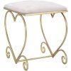 Mauro Ferretti kruk hart 50x37,5x51,5 cm goud roze