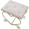 Mauro Ferretti kruk hart 50x37,5x51,5 cm goud roze
