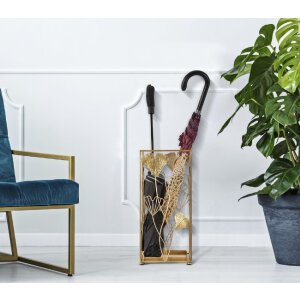 Mauro Ferretti paraplubak bladgoud 22,5x22,5x48,5 cm goud