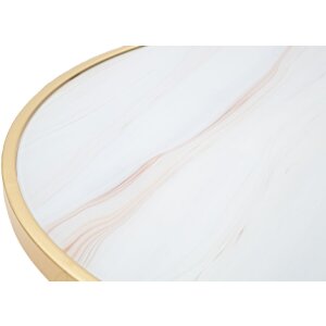 Mauro Ferretti Glam Mat bijzettafel Ø 50,5x50 cm goud