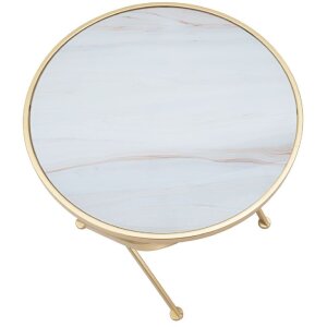 Mauro Ferretti Glam Mat bijzettafel Ø 50,5x50 cm goud