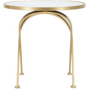 Mauro Ferretti Glam Mat bijzettafel Ø 50,5x50 cm goud