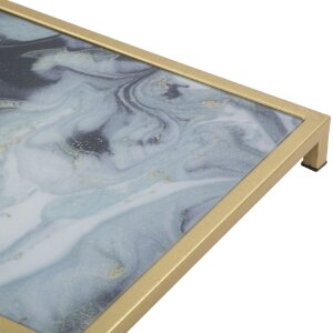 Mauro Ferretti bijzettafel Glam Ebene 40x35x60 cm goud