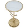 Mauro Ferretti bijzettafel Glam Spiral Ø 38x61,5 cm goud