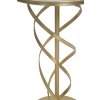 Mauro Ferretti bijzettafel Glam Spiral Ø 38x61,5 cm goud