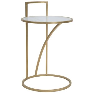 Mauro Ferretti bijzettafel Glam Sofy Ø 38x61 cm goud