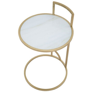 Mauro Ferretti bijzettafel Glam Sofy Ø 38x61 cm goud