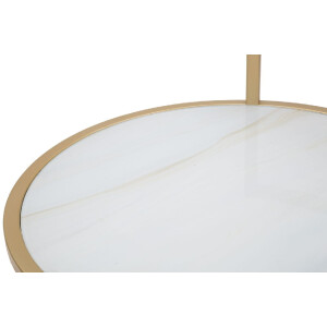 Mauro Ferretti bijzettafel Glam Sofy Ø 38x61 cm goud