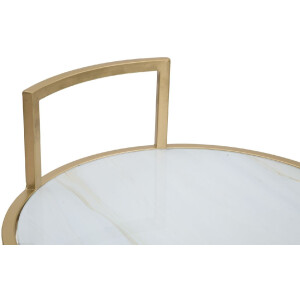 Mauro Ferretti bijzettafel Glam Sofy Ø 38x61 cm goud