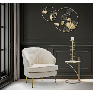Mauro Ferretti bijzettafel Glam Sofy Ø 38x61 cm goud
