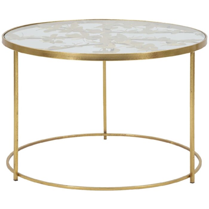 Mauro Ferretti salontafel vlinders Ø 60x40,5 cm goud