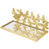Mauro Ferretti wandplank vlinders set van 2 43x19,2x16,5 cm goud