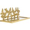 Mauro Ferretti wandplank vlinders set van 2 43x19,2x16,5 cm goud