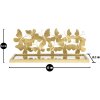 Mauro Ferretti wandplank vlinders set van 2 43x19,2x16,5 cm goud