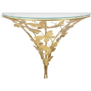 Mauro Ferretti nachtkastje vlinders 44,5x24,5x34,5 cm goud