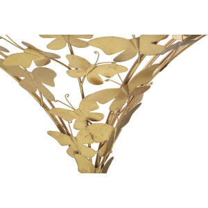 Mauro Ferretti nachtkastje vlinders 44,5x24,5x34,5 cm goud