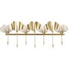 Mauro Ferretti wandkapstok 7 bladen 66,2x6x26,3 cm goud