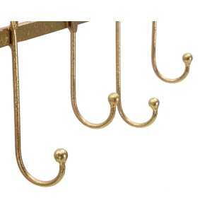 Mauro Ferretti wandkapstok 5 bladen 49,5x6x26,3 cm goud