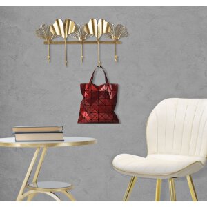 Mauro Ferretti wandkapstok 5 bladen 49,5x6x26,3 cm goud