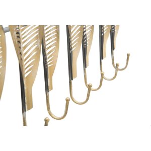 Mauro Ferretti wandkapstok lang blad 65x6x42,5 cm goud