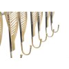 Mauro Ferretti wandkapstok lang blad 65x6x42,5 cm goud
