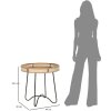 Mauro Ferretti bijzettafel Fuji Ø 60x60,5 cm veelkleurig
