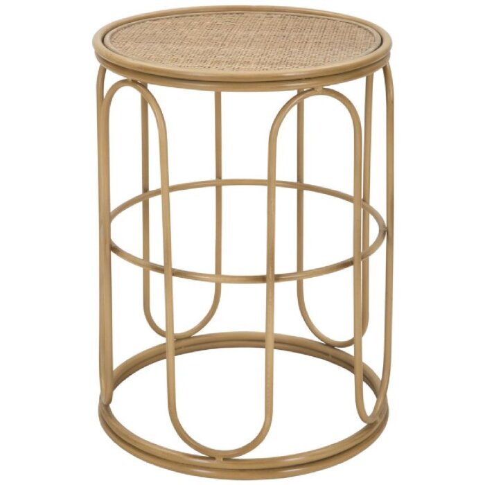 Mauro Ferretti bijzettafel Samui Ø 40x55 cm natuurlijke kleur