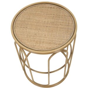 Mauro Ferretti bijzettafel Samui Ø 40x55 cm natuurlijke kleur