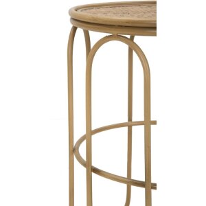 Mauro Ferretti bijzettafel Samui Ø 40x55 cm natuurlijke kleur