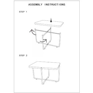 Mauro Ferretti salontafel Cebu 75x55x46,5 cm zwart bruin