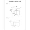 Mauro Ferretti salontafel Cebu 75x55x46,5 cm zwart bruin