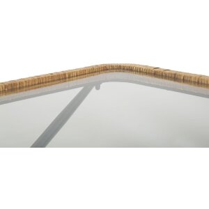 Mauro Ferretti Saint Barth salontafel 70x50x45 cm zwart bruin