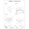 Mauro Ferretti Saint Barth salontafel 70x50x45 cm zwart bruin