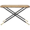 Mauro Ferretti Saint Barth salontafel 70x50x45 cm zwart bruin
