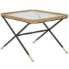 Mauro Ferretti Saint Barth salontafel 70x50x45 cm zwart bruin