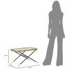 Mauro Ferretti Saint Barth salontafel 70x50x45 cm zwart bruin