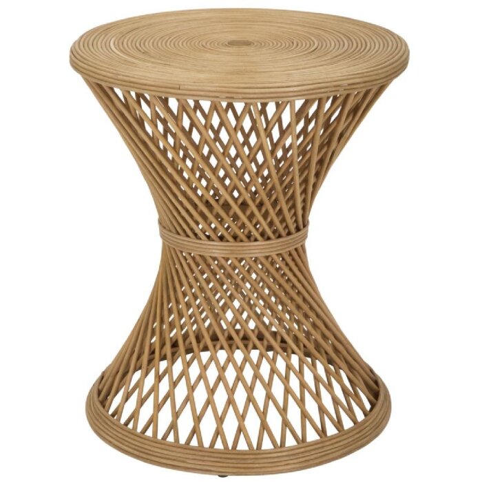 Mauro Ferretti bijzettafel rotan Ø 48x56 cm naturel
