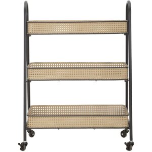 Mauro Ferretti trolley Fuji 60x30x80 cm zwart naturel