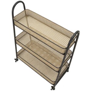 Mauro Ferretti trolley Fuji 60x30x80 cm zwart naturel