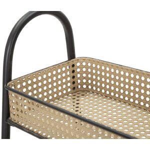 Mauro Ferretti trolley Fuji 60x30x80 cm zwart naturel