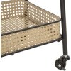 Mauro Ferretti trolley Fuji 60x30x80 cm zwart naturel