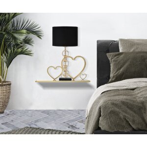 Mauro Ferretti wandconsole harten set 2 stuks 41,5x18x21 cm goud