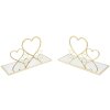 Mauro Ferretti wandconsole harten set 2 stuks 41,5x18x21 cm goud
