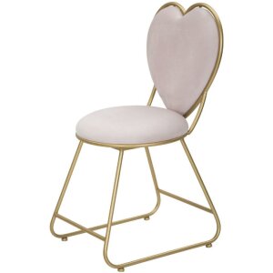 Mauro Ferretti stoel hart 37x47x80 cm goud roze