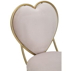 Mauro Ferretti stoel hart 37x47x80 cm goud roze